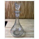 11ï¿½Etched Decanter