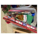 Christmas wrapping paper, bags and gift boxes