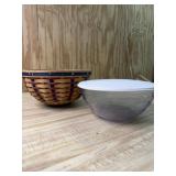 Longaberger Round Basket with bowl