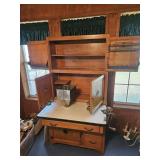 Vintage  kitchen  cabinet with flour bin