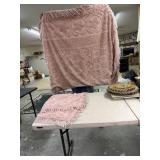 Queen Chenille  spread and pillow shames