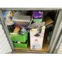BOXES, BAGS, PLASTIC BINS