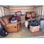 FURNITURE, BOXES, ELECTRONICS