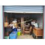 boxes, curio cabinet, trunk, misc. items