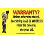 Warranty & Guarantees YES  Unless otherwise