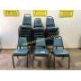 Banquet Chairs Blue Vinyl - Lot of 30