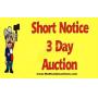 Short Notice 3 Day Auction - Ends Dec 20