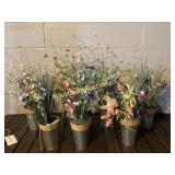 Spring Decor - Flowers in tin vases (9)