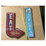 Wall Signs - Vintage Style Lot of 2
