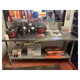 Commercial Stainless Work Table 34H x 72L x 30W