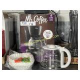 Mr Coffee Brewer & Extra Coffee Pot w/ Filters