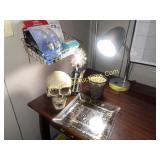 Office Lot - Ashtray Skull - Glass Tray -