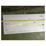 Large Check Presentation & Display
