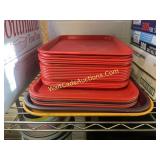 Plastic Serving Trays - mix lot of 25