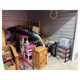 BEDROOM SET, MOVING DOLLY, BOXES