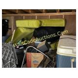 FURNITURE, ICE CHEST, BOXES