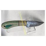 Damascus Steel 4 in Blade Hunting Knife Includes