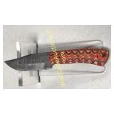 Damascus Steel 4 in Blade Hunting Knife