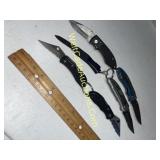 Pocket-knives Lot of 6 style/brand- e