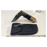 Damascus Steel 4 in Blade Folding Knife Includes