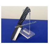 Damascus Knife w/ Leather Sheath 4 inch