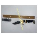 FIXED BLADE AND FOLDER LOT This lot features 2