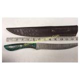 Damascus Steel 8.5in Blade Fillet Knife