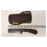 Damascus Steel 4 in Blade Bull Cutter