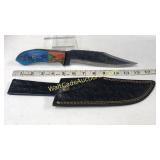 Damascus Steel 7 in Blade Knife Includes Custom