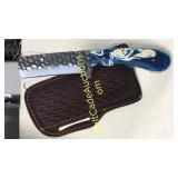 Damascus Steel 4 in Blade Knife with Sheath 4 in