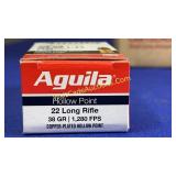 Ammo - .22 LR 38GR Copper Hollow Point Aguila (50)