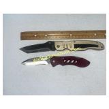 Folding knives. The first is a Meyerco (marked