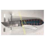 Damascus Steel 4in Blade Hunting Knife Includes