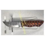 Damascus Steel 4in Blade Hunting Knife Includes