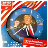Trump Talking 10" Clock (New In Box)