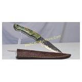 Damascus steel - 4 inch Hunting Knife, Custom