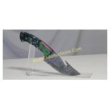 Damascus steel - 4 inch blade Utility Knife,