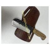 Damascus Steel - 4in Blade Hunting Knife -