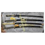 Samurai Swords, Lot of 4