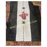 Texas comforter black reverse side brown with