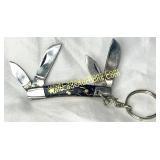 Four-Blade Keychain Folding Knife mini - purple