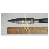 Damascus Steel - 5.5 in. Combat Throwing Knife,