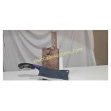 Damascus steel - 4 inch blade  Meat Cleaver,