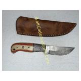Damascus Steel 4 In Blade Hunting Knife