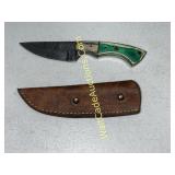 Damascus Steel 4 Inchl blade hunting knife