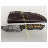 Damascus Steel 4 inch blade Hunting Knife