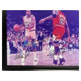 x2 Earvin "Magic"Johnson/Michael Jordan 8x10