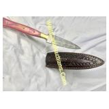 Damascus steel - dagger blade 3-4 inch-  custom