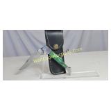 Damascus steel pocket knife blade is 4in