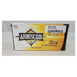 Ammo - .22 TCM Armscor 50 Rounds